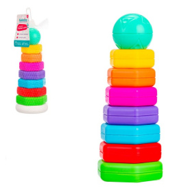 Пирамидка Elefantino "Первые уроки", 21 см Пирамидка Elefantino "Первые уроки", 21 см