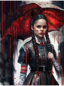 Холст с красками 40х50 см по номерам (в коробке) (30цв.) Красный дождь Холст с красками 40х50 см по номерам (в коробке) (30цв.) Красный дождь