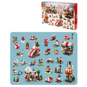 Конструктор пластиковый "Адвент календарь" 24 дня, 28 фигурок, 1076 деталей Конструктор пластиковый "Адвент календарь" 24 дня, 28 фигурок, 1076 деталей