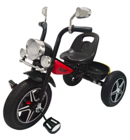 Велосипед трехколесный Slider, колеса EVA 12 и 10", фара, свет, звук, зеркала, корзинка Велосипед трехколесный Slider, колеса EVA 12 и 10", фара, свет, звук, зеркала, корзинка