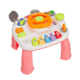 Центр развивающий Elefantino "Веселые гонки": игровой столик (25*25*21см), пианино, руль, светофор Центр развивающий Elefantino "Веселые гонки": игровой столик (25*25*21см), пианино, руль, светофор