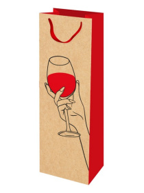 Пакет подар. из крафт-бумаги 12x36x8,5см (craft bottle) Бокальчик красного,130г (соб.разр) Пакет подар. из крафт-бумаги 12x36x8,5см (craft bottle) Бокальчик красного,130г (соб.разр)
