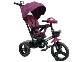 Велосипед трехколесный SLIDER, колёса EVA 12 и 10", фара, корзинка, сумочка Велосипед трехколесный SLIDER, колёса EVA 12 и 10", фара, корзинка, сумочка