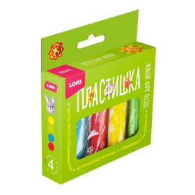 Пластишка. Тесто для лепки 4 цв по 30 гр (коробка с вырубным окном) Пластишка. Тесто для лепки 4 цв по 30 гр (коробка с вырубным окном)