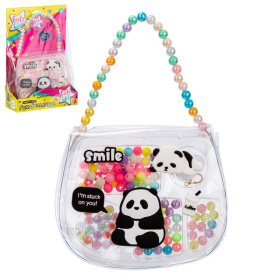 Набор Girl's club "Рукодельница-Пандочка": сумочка, бисер, леска, застежки Набор Girl's club "Рукодельница-Пандочка": сумочка, бисер, леска, застежки