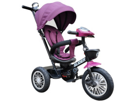 Велосипед трехколесный SLIDER, колёса EVA 12 и 10", фара, корзинка, сумочка Велосипед трехколесный SLIDER, колёса EVA 12 и 10", фара, корзинка, сумочка