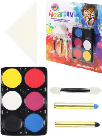 Набор аквагрима для детей-6 цветов Набор аквагрима для детей-6 цветов