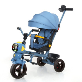 Велосипед трехколесный Slider с ручкой управления, надувные колеса 10 и 8 дюймов Велосипед трехколесный Slider с ручкой управления, надувные колеса 10 и 8 дюймов