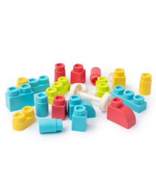 Конструктор мягкий "Мини сквиши" 40 шт, в банке Конструктор мягкий "Мини сквиши" 40 шт, в банке