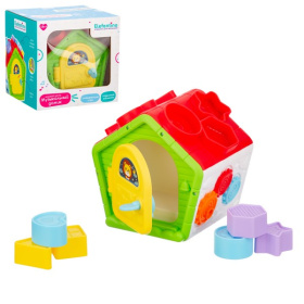 Игровой центр Elefantino "Музыкальный домик", забавные звуки, голоса животных, колыбельные, сортер Игровой центр Elefantino "Музыкальный домик", забавные звуки, голоса животных, колыбельные, сортер