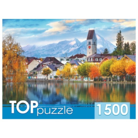 TOPpuzzle. Пазлы 1500 элементов. ГОРОД В ГОРАХ TOPpuzzle. Пазлы 1500 элементов. ГОРОД В ГОРАХ