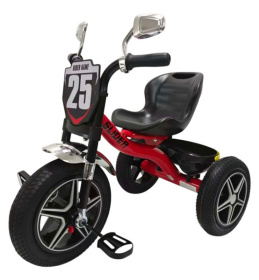 Велосипед трехколесный Slider, колеса EVA 12 и 10", зеркала, корзинка Велосипед трехколесный Slider, колеса EVA 12 и 10", зеркала, корзинка