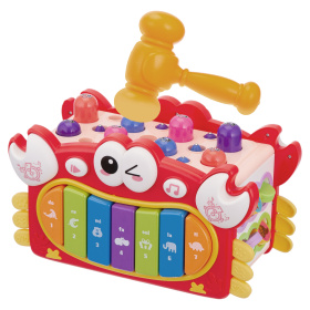 Развивающий игровой центр "Крабик" "Elefantino", пианино, пищалка, часики, игра с молоточком,рыбалка Развивающий игровой центр "Крабик" "Elefantino", пианино, пищалка, часики, игра с молоточком,рыбалка