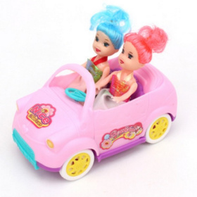 Набор "Мой город", 2 мини-куклы, машинка Набор "Мой город", 2 мини-куклы, машинка