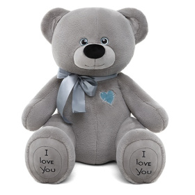 Игрушка мягкая "Медведь Фил", цвет: серый, 60 см Игрушка мягкая "Медведь Фил", цвет: серый, 60 см