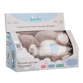 Игрушка для сна Elefantino "Мишка.Засыпайка", функция"Smart-Баю", колыбельные, белый шум, таймер Игрушка для сна Elefantino "Мишка.Засыпайка", функция"Smart-Баю", колыбельные, белый шум, таймер