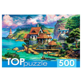 TOPpuzzle. ПАЗЛЫ 500 элементов. ПРИБРЕЖНЫЙ ДОМИК TOPpuzzle. ПАЗЛЫ 500 элементов. ПРИБРЕЖНЫЙ ДОМИК