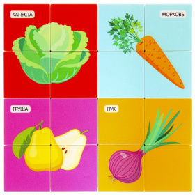 Пазл-конструктор "Elefantino" - Фрукты/Овощи, 33 детали Пазл-конструктор "Elefantino" - Фрукты/Овощи, 33 детали