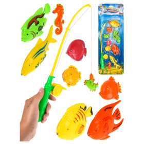 Рыбалка пластиковая (9 рыбок, 1 удочка, в блистере), 55*21*3 см Рыбалка пластиковая (9 рыбок, 1 удочка, в блистере), 55*21*3 см