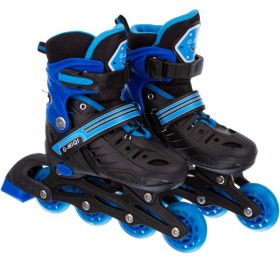 Ролики раздвижные голубые, колеса PU 64 мм, р-р S, 31-34, в сумке Ролики раздвижные голубые, колеса PU 64 мм, р-р S, 31-34, в сумке