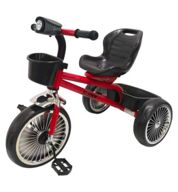 Велосипед трехколесный Slider, колеса EVA 10 и 8", фара, свет, звук, корзинка Велосипед трехколесный Slider, колеса EVA 10 и 8", фара, свет, звук, корзинка