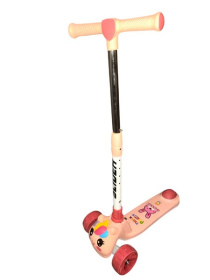 Самокат трехколесный Slider, колёса светящиеся, руль складной Самокат трехколесный Slider, колёса светящиеся, руль складной