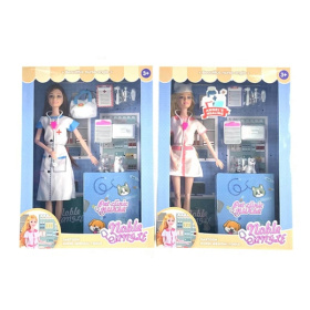 Набор "Доктор" кукла с аксессуарами, ручки и ножки шарнирные, 2 вида в ассортименте Набор "Доктор" кукла с аксессуарами, ручки и ножки шарнирные, 2 вида в ассортименте