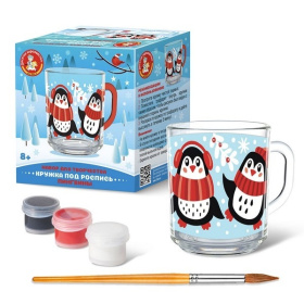 Набор для творчества. Кружка под роспись "Пингвины" Набор для творчества. Кружка под роспись "Пингвины"