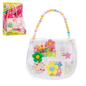 Набор Girl's club "Рукодельница-Цветочки": сумочка, бисер, леска, застежки Набор Girl's club "Рукодельница-Цветочки": сумочка, бисер, леска, застежки