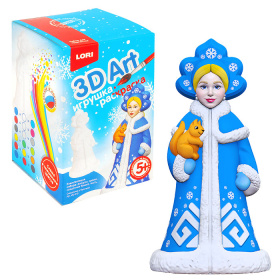 3D Art.Игрушка-раскраска "Снегурочка с белочкой" 3D Art.Игрушка-раскраска "Снегурочка с белочкой"