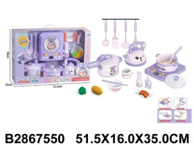 Набор "Повар" в комплекте: плита, посуда, продукты Набор "Повар" в комплекте: плита, посуда, продукты