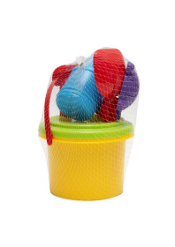 Песочный набор "Солнышко" (7 элементов), в сетке 18*16,5*28 см Песочный набор "Солнышко" (7 элементов), в сетке 18*16,5*28 см