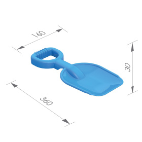 Лопата 36 см ярко-голубая Лопата 36 см ярко-голубая