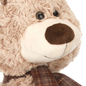 Зайчик с коричневым шарфиком, 25 см Зайчик с коричневым шарфиком, 25 см