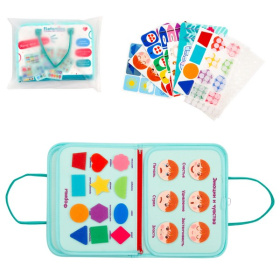 Набор развивающий Elefantino "Хочу все знать",8 страниц (элементы на липучках): цвета, формы и др. Набор развивающий Elefantino "Хочу все знать",8 страниц (элементы на липучках): цвета, формы и др.