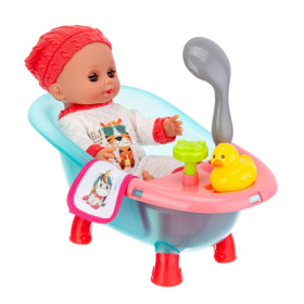 Набор "Girl's Club" "Маленькая мама", пупс 30 см, туалет (свет, звук), ванна с водой, аксессуары Набор "Girl's Club" "Маленькая мама", пупс 30 см, туалет (свет, звук), ванна с водой, аксессуары