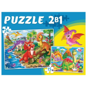 Макси-пазлы 2 в 1. МИР ДИНОЗАВРОВ №50 (15 и 24 эл.) Макси-пазлы 2 в 1. МИР ДИНОЗАВРОВ №50 (15 и 24 эл.)