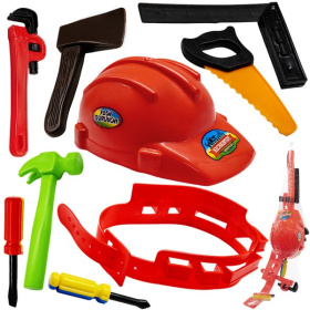 Набор "Инструменты" 4 вида в ассортименте, в сетке 74*21*10 см Набор "Инструменты" 4 вида в ассортименте, в сетке 74*21*10 см