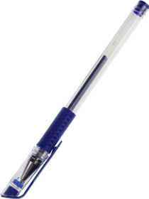 Ручка гелевая СИНЯЯ d=0,7,с прозрачным корпусом и резин манжет Ручка гелевая СИНЯЯ d=0,7,с прозрачным корпусом и резин манжет