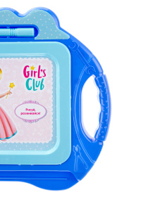 Доска для рисования черно-белая, "Girl's Club"