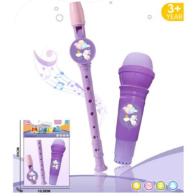 Набор "Музыкальные инструменты": микрофон, флейта Набор "Музыкальные инструменты": микрофон, флейта