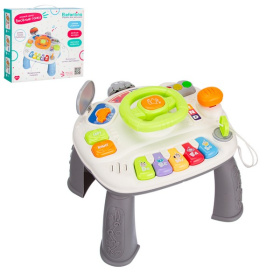 Центр развивающий Elefantino "Веселые гонки": игровой столик (25*25*21см), пианино, руль, светофор Центр развивающий Elefantino "Веселые гонки": игровой столик (25*25*21см), пианино, руль, светофор