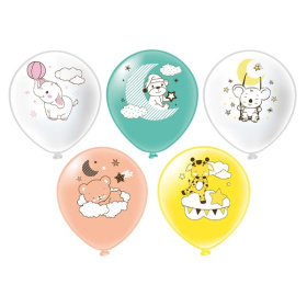 Шар12'' шелк рис. 1ст. 2цв. Зверята! 5 дизайнов (25 шт.уп.) в/п 24*14,5*2 см Шар12'' шелк рис. 1ст. 2цв. Зверята! 5 дизайнов (25 шт.уп.) в/п 24*14,5*2 см