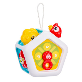 Центр игровой развивающий Elefantino 6в1, подвижные детали, часы-трещотка Центр игровой развивающий Elefantino 6в1, подвижные детали, часы-трещотка