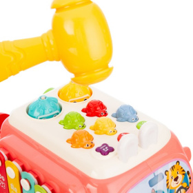 Центр игровой Elefantino "Весёлый автобус", световые и звуковые эффекты, рыбалка, молоточек, спиннер Центр игровой Elefantino "Весёлый автобус", световые и звуковые эффекты, рыбалка, молоточек, спиннер