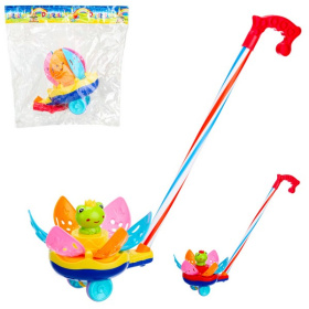 Каталка на палочке "Цветок" размер: 20*22*46 см, 2 цвета в ассортименте Каталка на палочке "Цветок" размер: 20*22*46 см, 2 цвета в ассортименте