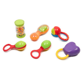 Погремушки 6 шт., в сундучке Погремушки 6 шт., в сундучке