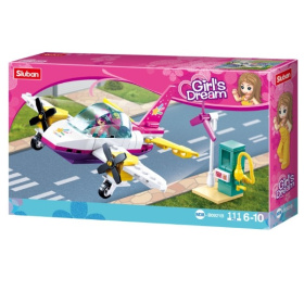 Конструктор "Розовая мечта. Самолет" 111 деталей, 1 фигурка Конструктор "Розовая мечта. Самолет" 111 деталей, 1 фигурка