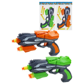 Бластер"Космический выстрел" (26х20,5х6 см) (5 софт-патронов, цвет микс, в пакете) Бластер"Космический выстрел" (26х20,5х6 см) (5 софт-патронов, цвет микс, в пакете)