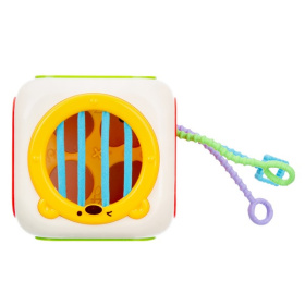 Центр развивающий Elefantino "Умный куб" 6в1, резиночки с разной текстурой, шестерёнки, сортер Центр развивающий Elefantino "Умный куб" 6в1, резиночки с разной текстурой, шестерёнки, сортер